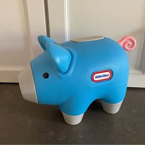Little Tikes Blue Piggy Bank Toy with Stopper
